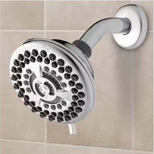 9-Spray 4.5 in. Single Wall Mount 1.8 GPM Fixed Shower Head in Chrome